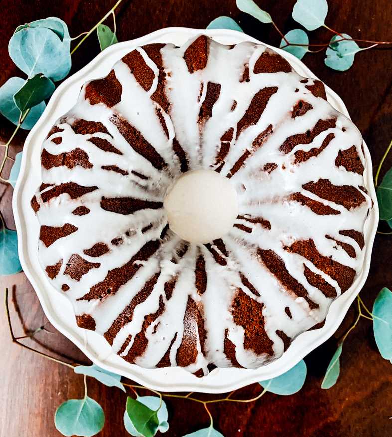 Gingerbread Bundt Cake with Maple Glaze - The Gourmet Gourmand